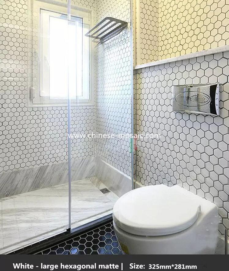 Glossy ceramic mosaic tile for bathroom 