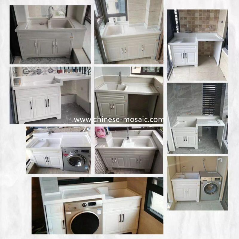 Waterproof cabinet for washing machine