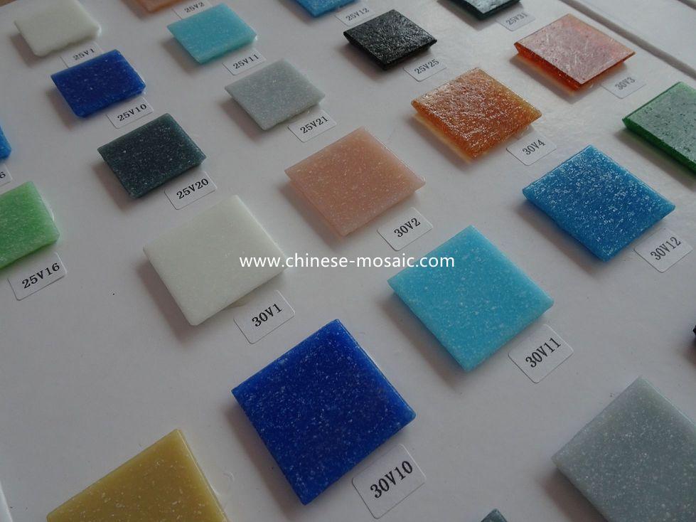 Glass Mosaic Tile With Dot 