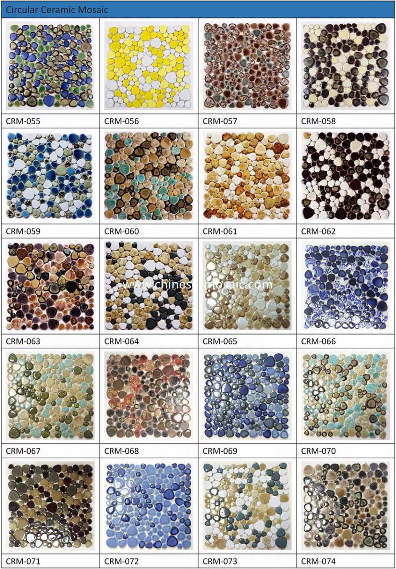 Pebble mosaic tile for bathroom 