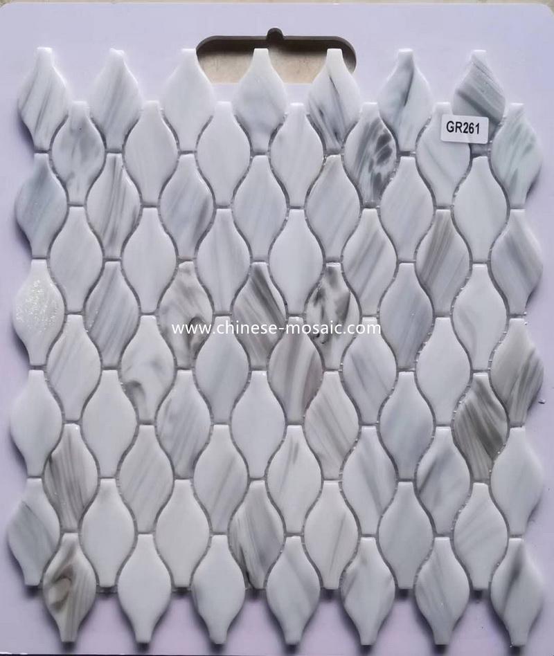marble vein glass mosaic tile marble vein glass mosaic tile