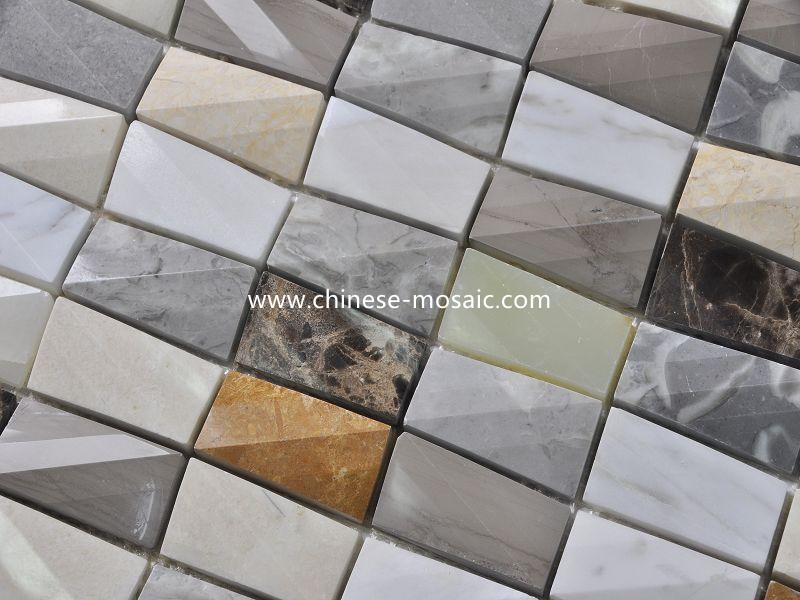 Jade stone mosaic tile