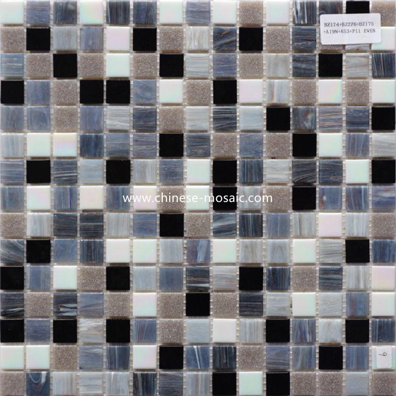 mix design glass mosaic tile for wall 