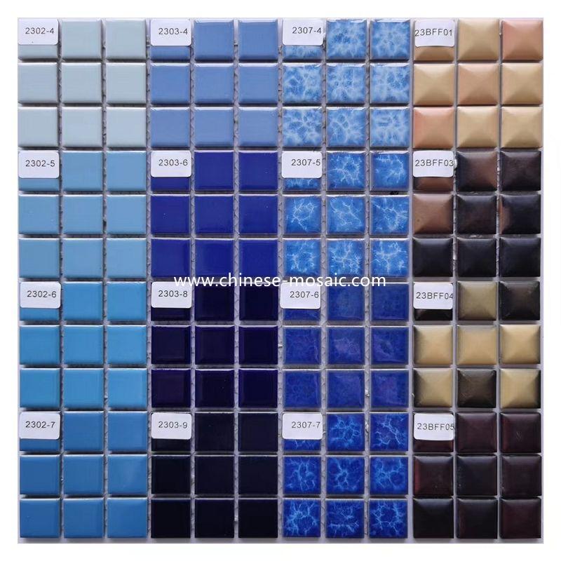 2.23x23mm swimming pool mosaic tiles