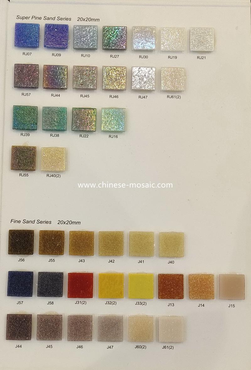 gold sand glass mosaic 