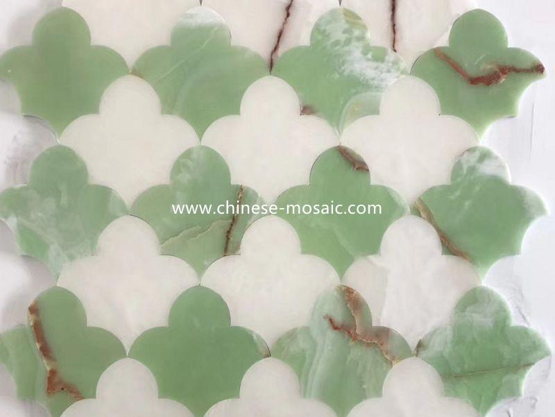 jade marble mosaic design 