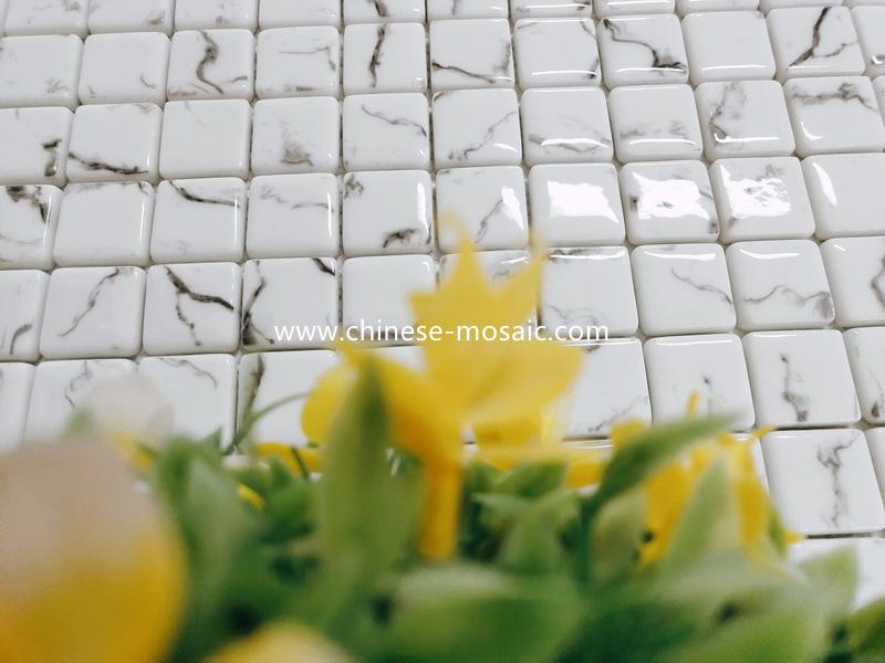 white marble glass mosaic white marble glass mosaic