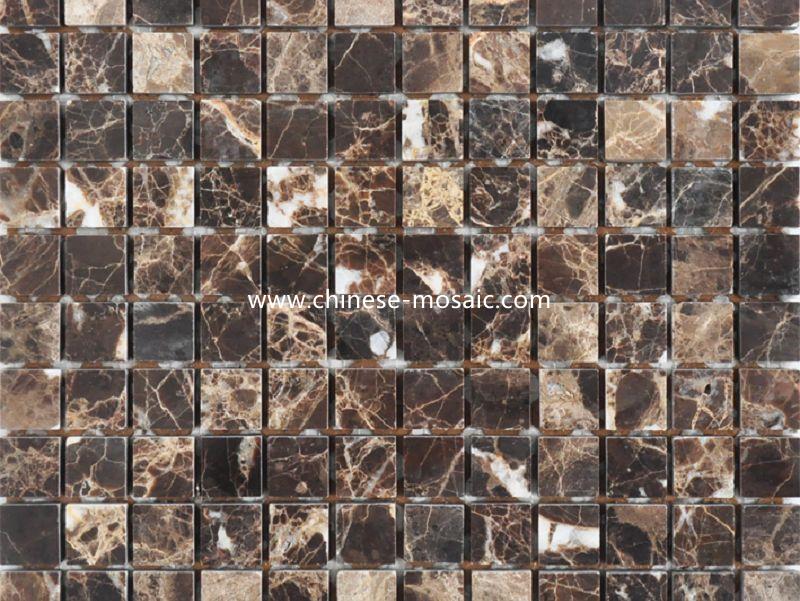 dark emperador marble mosaic tile 
