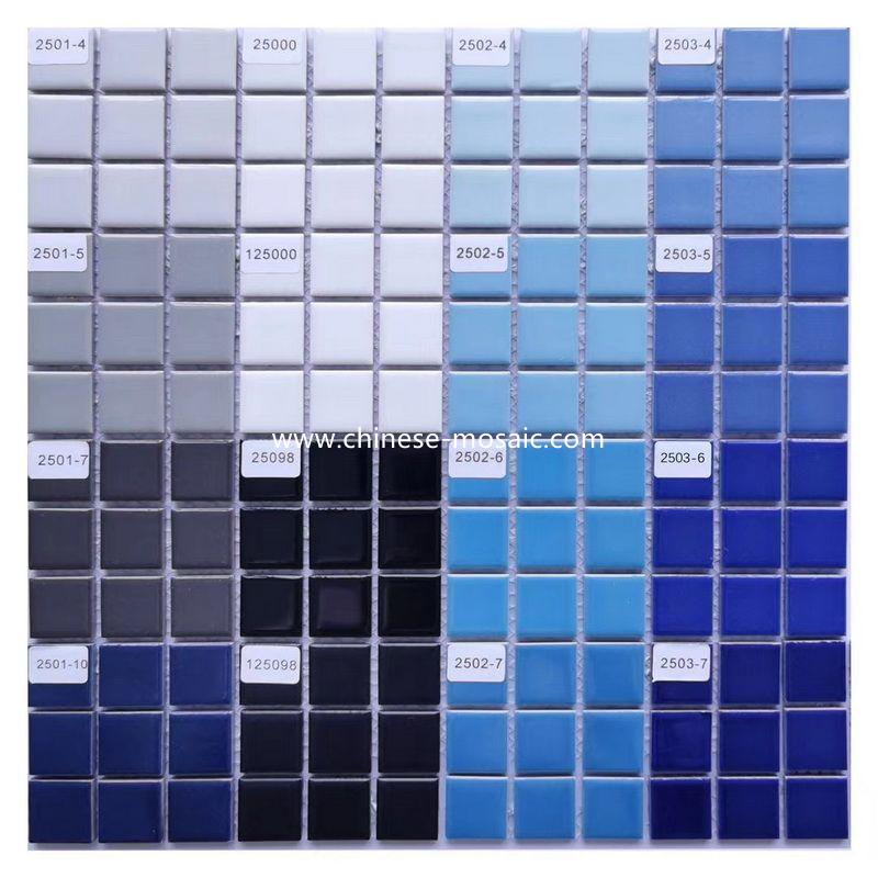 pure color ceramic mosaic for pool 