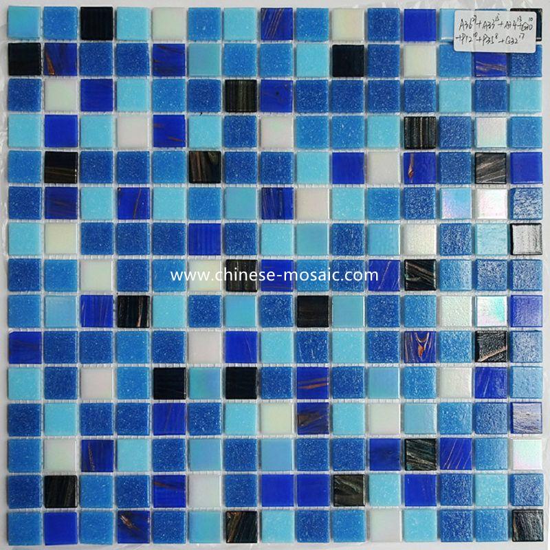 glass swimming pool mosaic tile