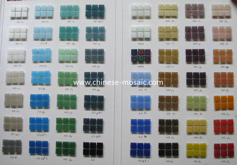 10x10mm glass mosaic tile