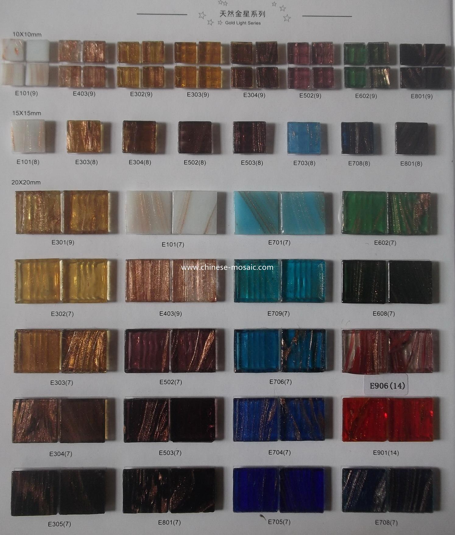 golden line glass mosaic tile