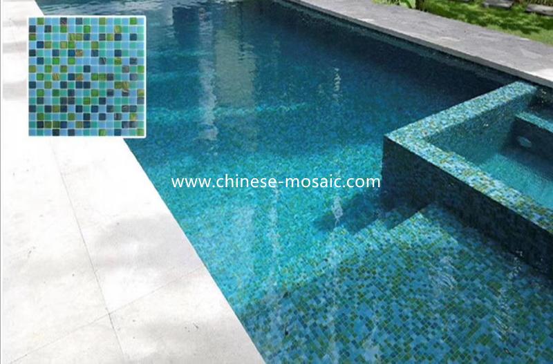indoor swimming pool mosaic tile