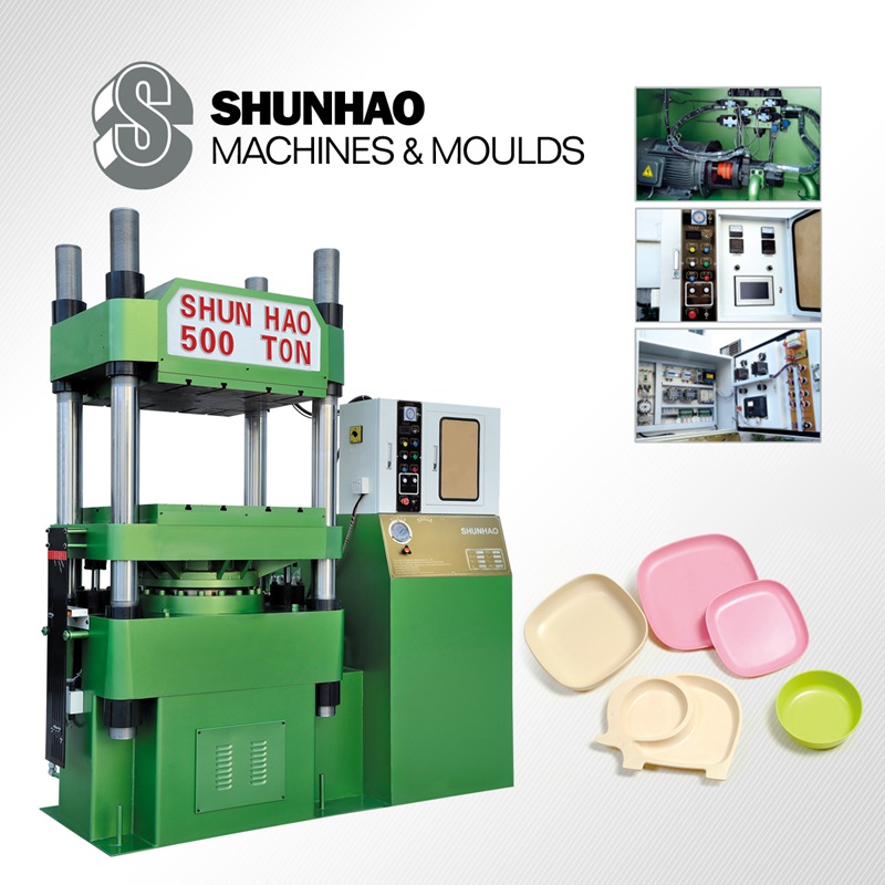 DTB500 single color automatic melamine tableware molding machine