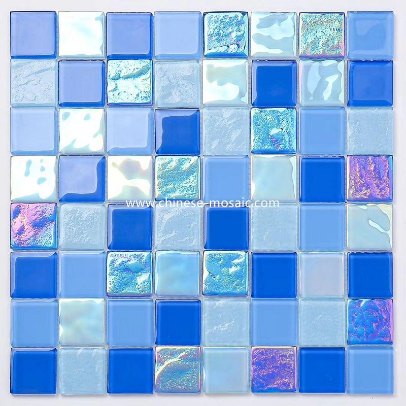 iridescent glass mosaic