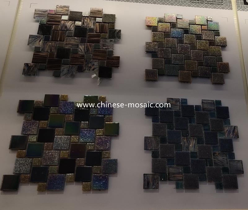 mix glass mosaic tile
