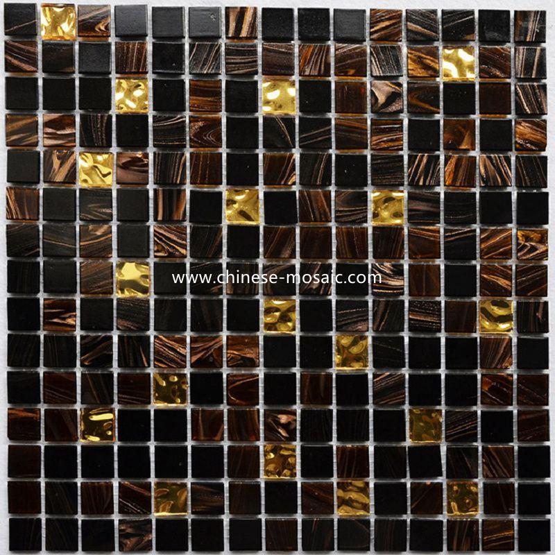 brown mix gold swimming pool glass mosaic tile brown mix gold swimming pool glass mosaic tile