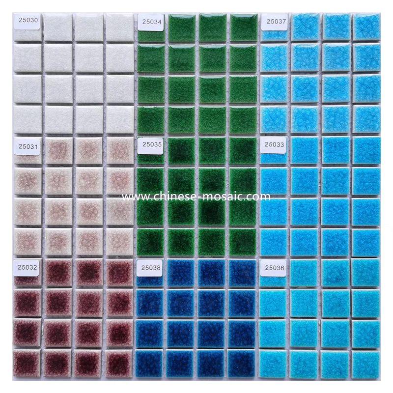 swimming pool mosaic tile 25x25mm