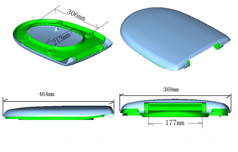 toilet seat lid mold