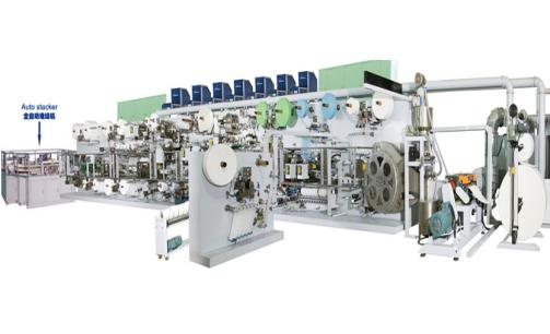 Waist Band Lamination Online Diaper Production line