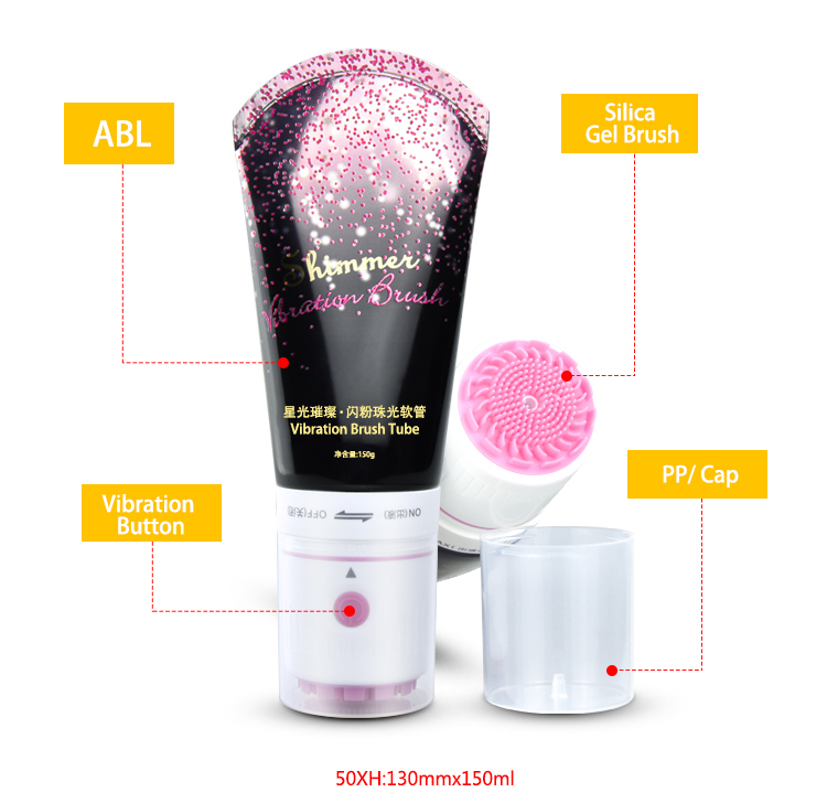 Silica Gel Face Cleanser Brush Tube