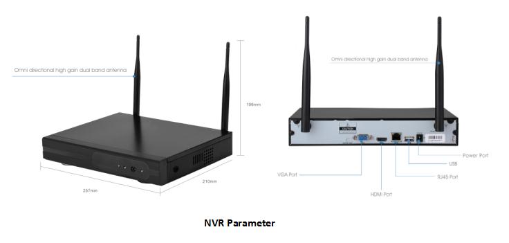 Outdoor Wireless Surveillance Security CCTV NVR