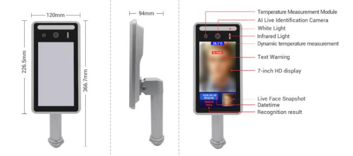 Measuring Terminal Non Contact Face Recognition 