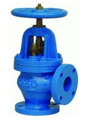 Cast iron angle globe valve