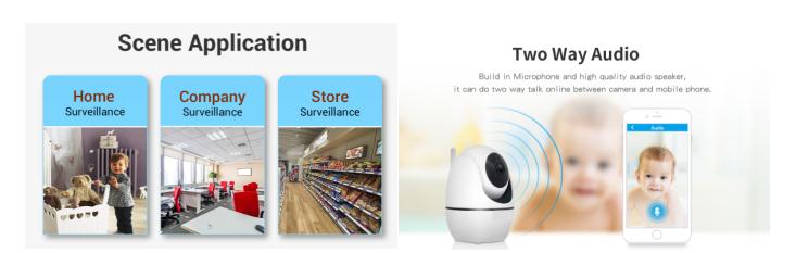 Megapixel Wireless Home Security Camera 