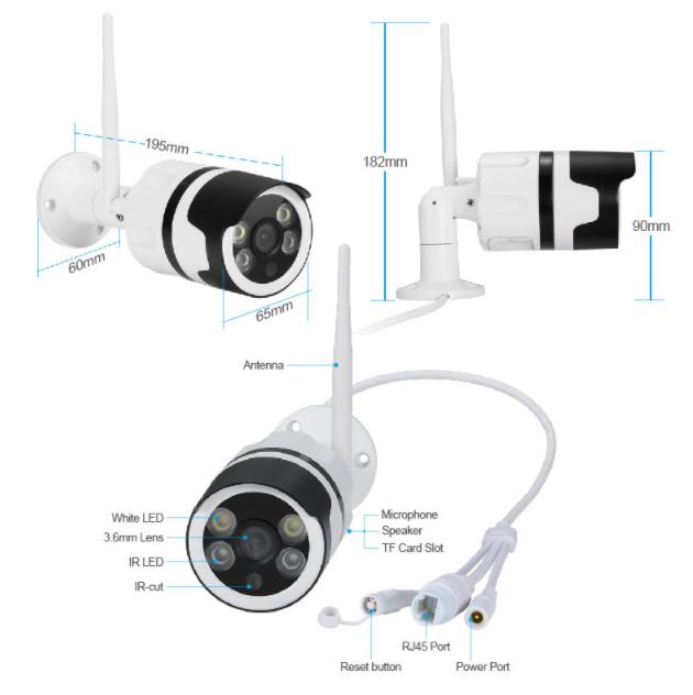 H.265 Full Color Ring Security Camera 