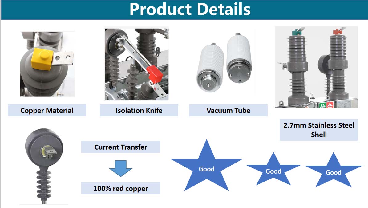 ZW32 Outdoor High Voltage Isolation VCB Pole-Mounted