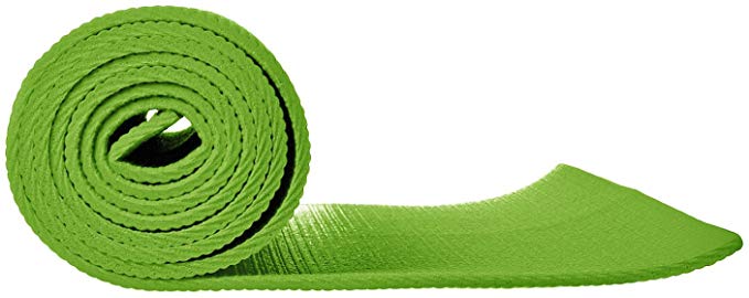 green pvc yoga mat