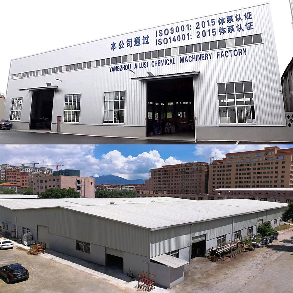 our factory with vacuum mixer