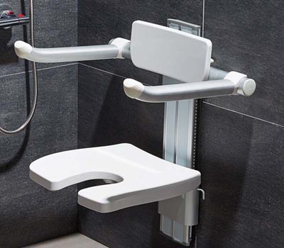 adjustable bathroom shower chair with support arms and backrest adjustable bathroom shower chair with support arms and backrest