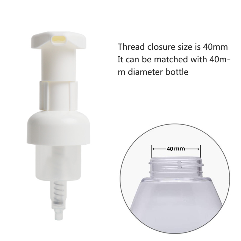 40/410 white plastic foam soap pump china 40/410 white plastic foam soap pump china