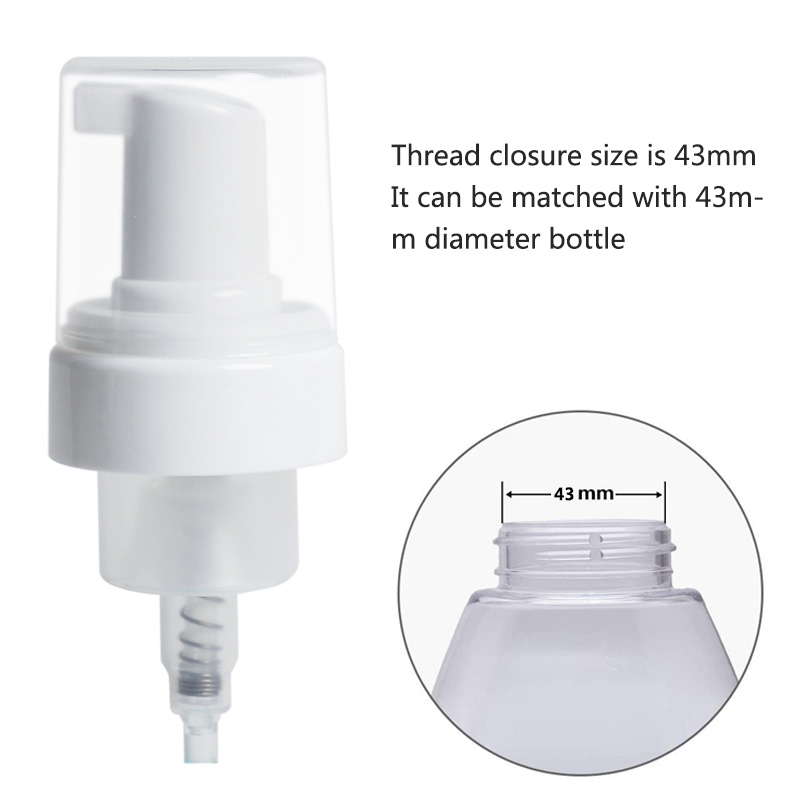 43mm plastic foaming pump with cap 43mm plastic foaming pump with cap