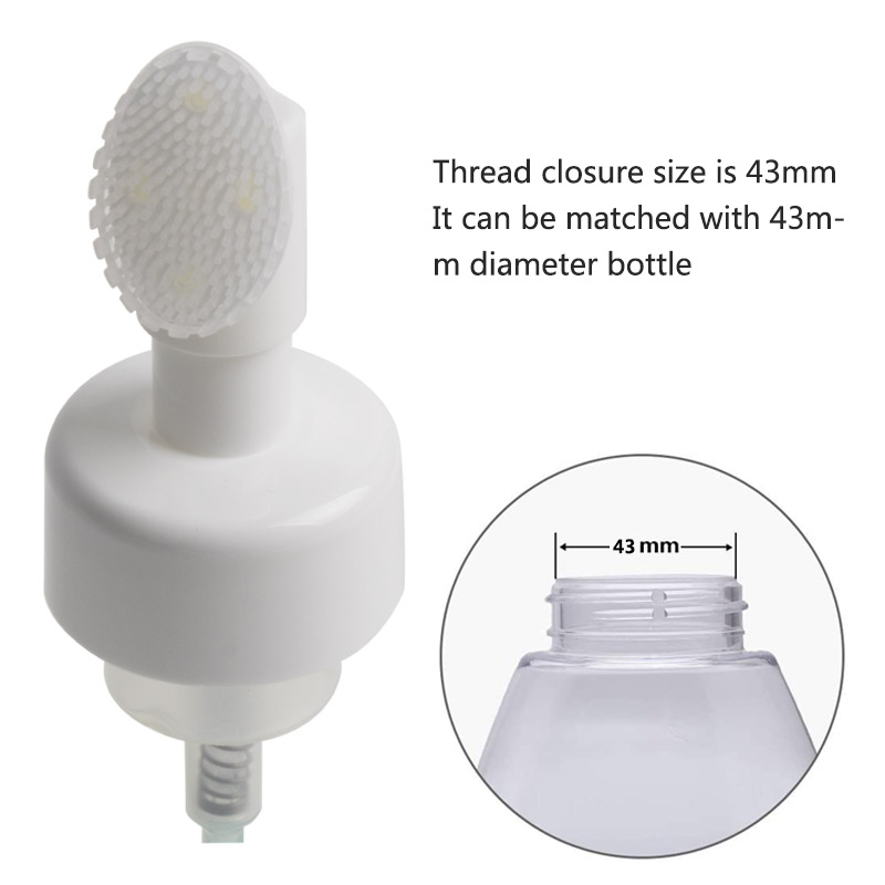 43/410 foam pump with silicon brush head