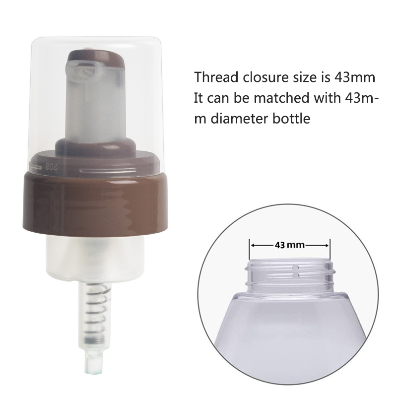 china brown foam pump with clear cover manufacturer china brown foam pump with clear cover manufacturer