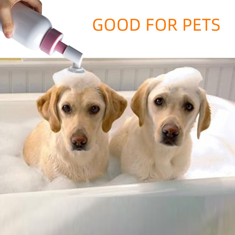 pets wash foam pump brush