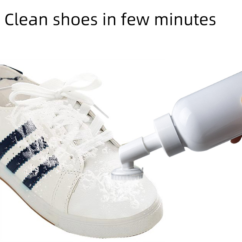 foam pump with brush for washing shoes