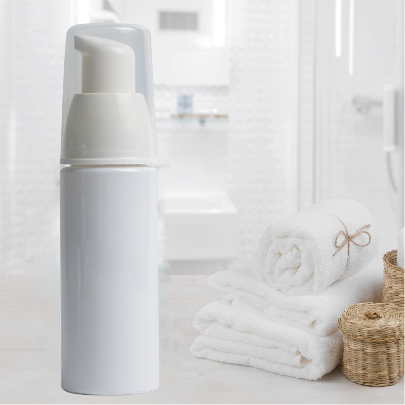 white foam pump head with transparent cover white foam pump head with transparent cover