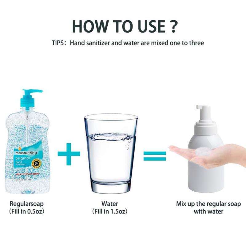 leak proof PET foam bottle hand sanitizer