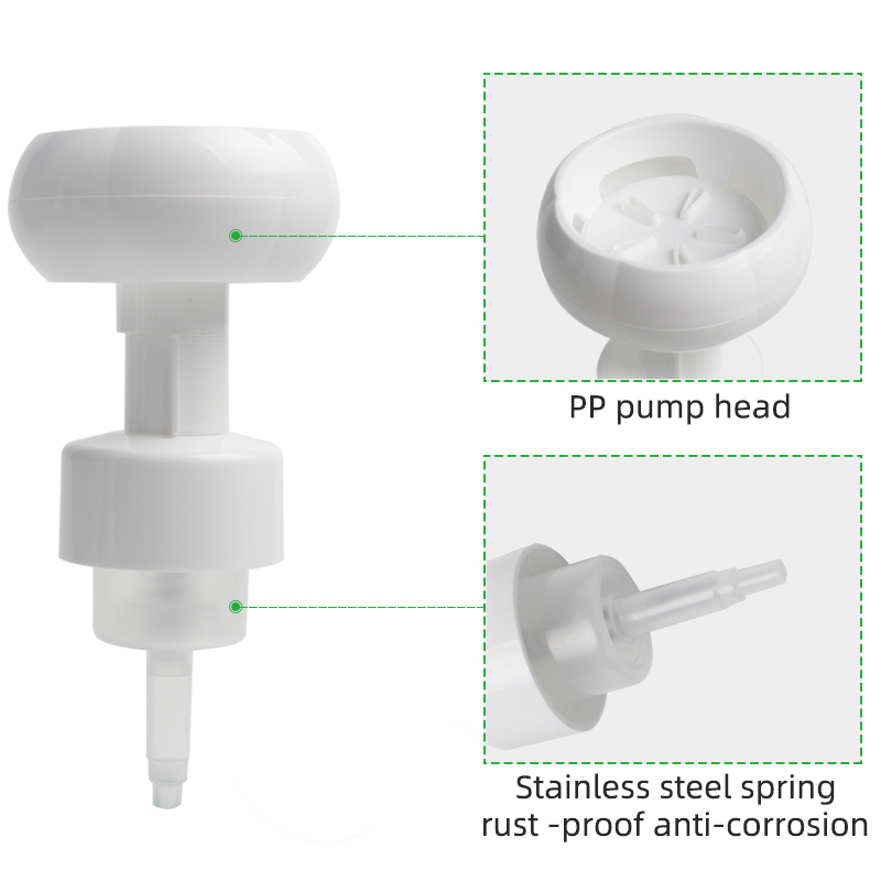 pp flower shape foam soap pump china