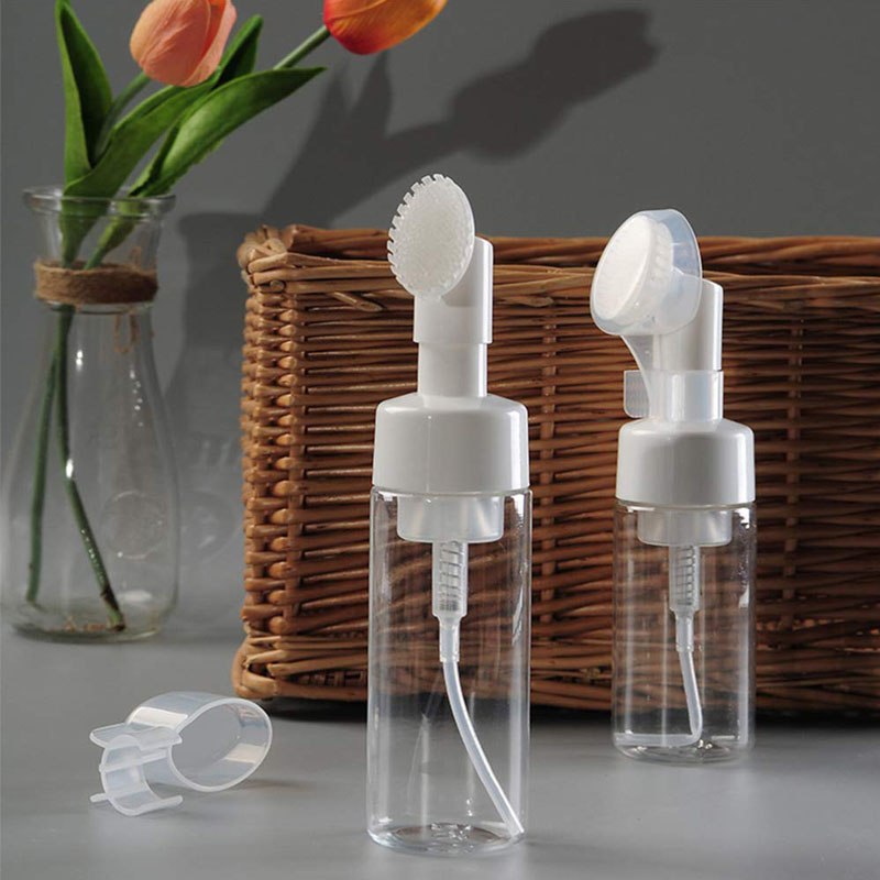 foam pump with brush head and clear cover foam pump with brush head and clear cover