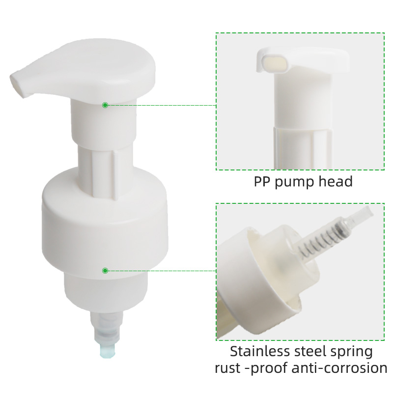 PP pump head for foaming soap