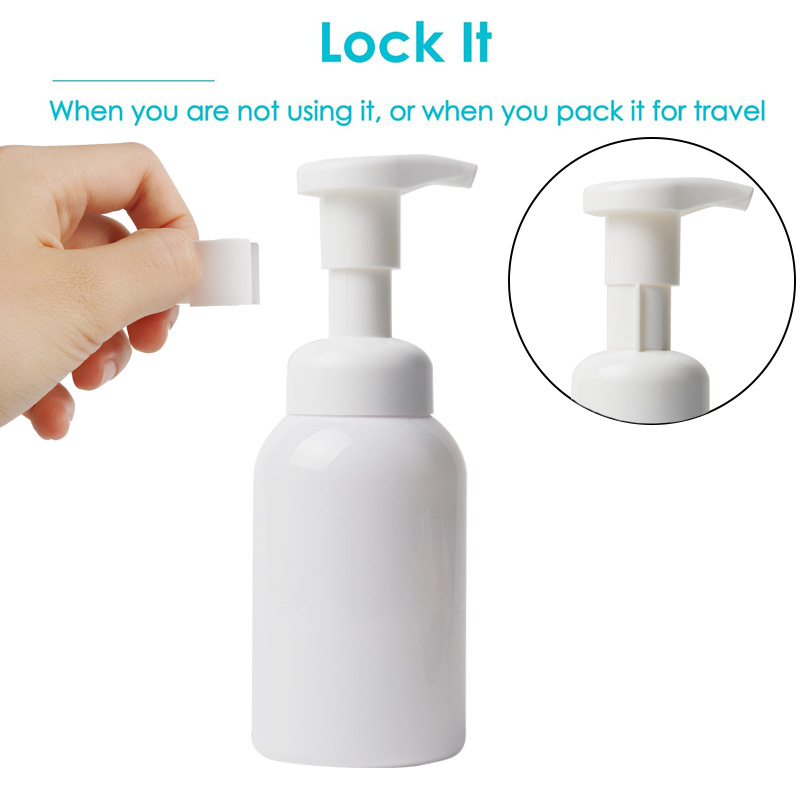 white foam soap dispenser with clip clock china