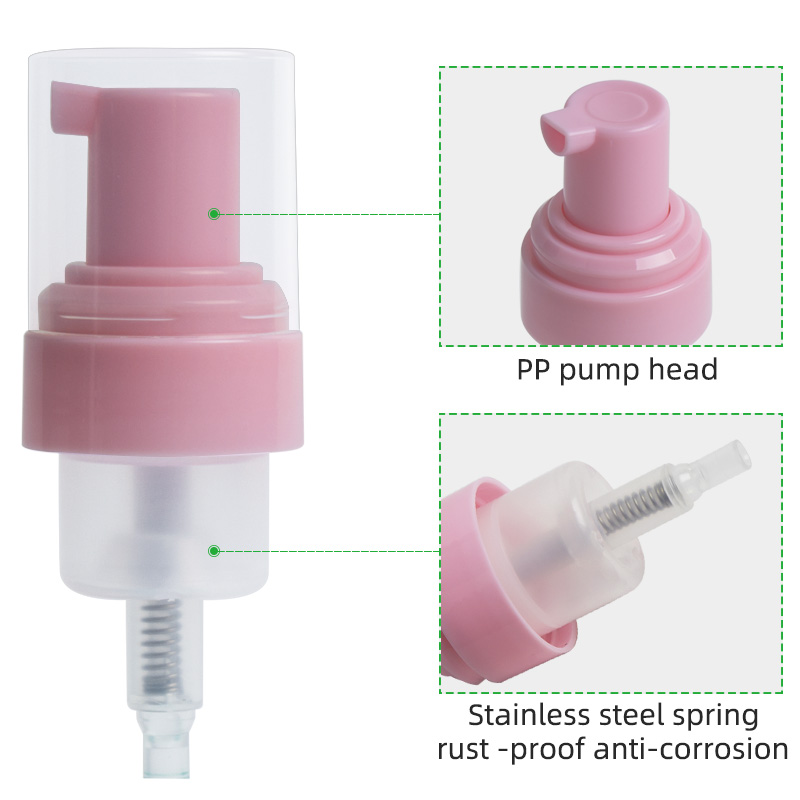 PP pump head for foam bottles
