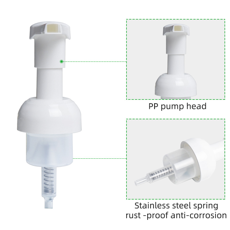 stainless steel spring foam pump