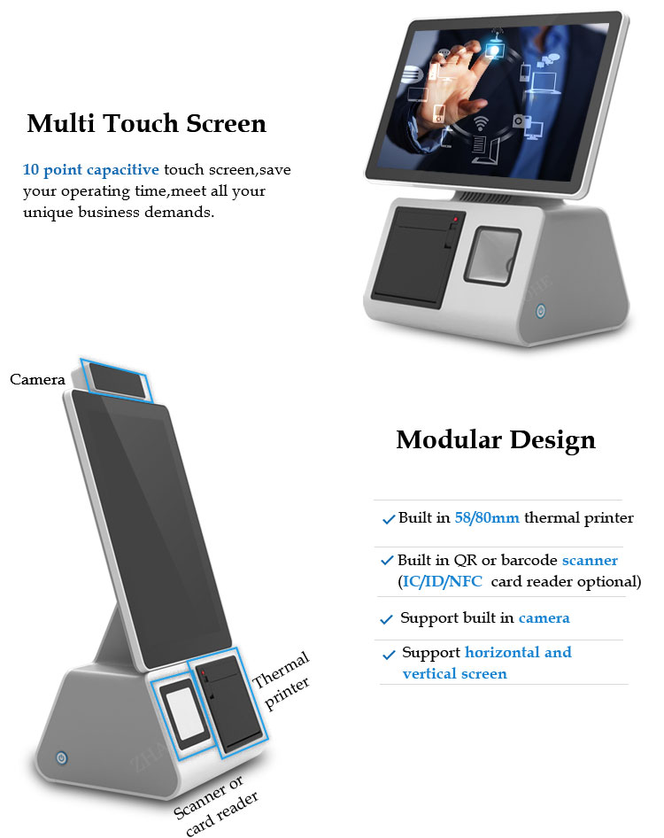 Modular design self service kiosk