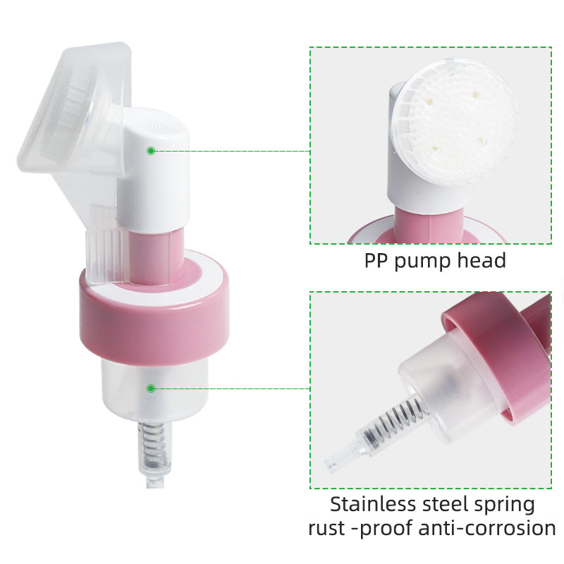 PP Foaming Pump With Silicone Brush Head 